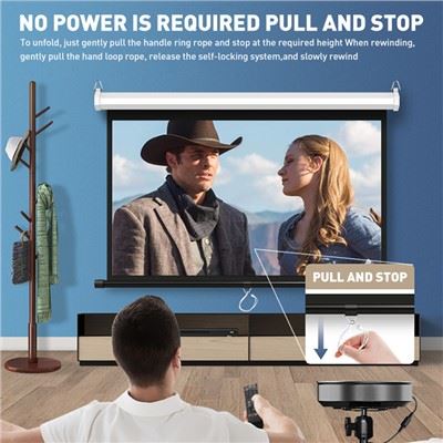 Pantalla de projector desplegable
